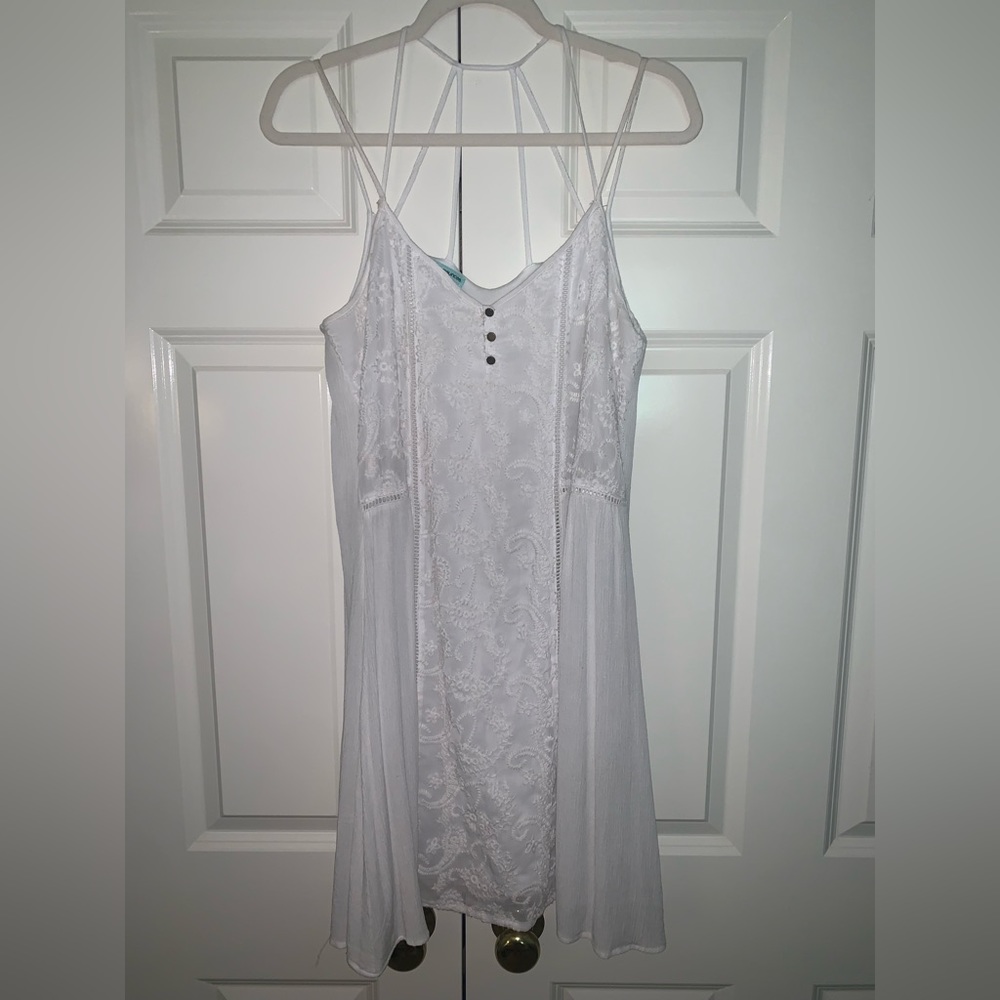 White Strappy Summer Dress